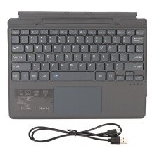 (with Colorful Backlit(450mAh Battery)) Wireless Tastatur Schwarz BT5.0 Slim Touchpad