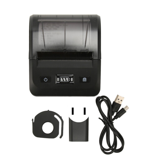 (EU Plug) 80mm Thermosdrucker BT4.2 203DPI Typ C Etikettendrucker