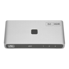 (YC Q201) 4K HD Switcher 1-in-2-out 18Gbps 4K 60Hz 3D CEC HDCP2.2