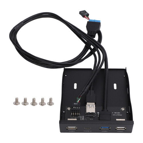 USB3.2 GEN1 Typ-C-Hub 4 Ports 5Gbps 3,5-Zoll-Floppy-Panel