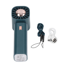 (Pink) Handheld Fan Type C Rechargeable USB Cooling Fan 5V 1A Green