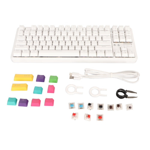 Wireless RGB Mechanical Keyboard Tenkeyless Bluetooth 2000mAh Volume