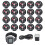 (UK Plug) Wireless Call System 3 Modes LCD Rechargeable 20 Pagers IPX4 1