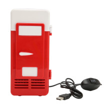 (Black) USB Fridge Portable Insulated Cooling Semiconductor Cooler for Car Red