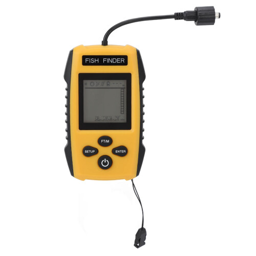 Tragbarer Fischfinder mit Sonar-Sensor, LCD-Display für Kajak 2