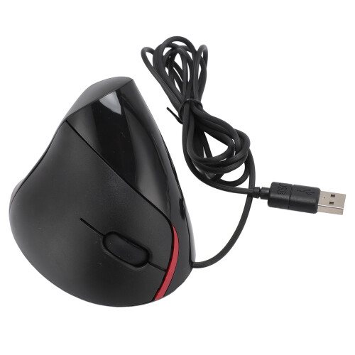 Right Hand Vertical Ergonomic Wired Optical Mouse for Notebook PC 1