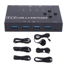 USB 3.0 Switch 4 Ports Selector Desktop Controller