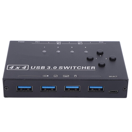 USB 3.0 Switch 4 Ports Selector Desktop Controller 2