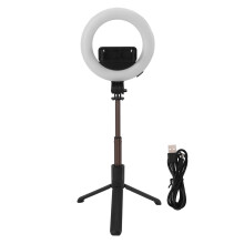 Tisch-Stativ-Fülllicht 3 Modi 5 Zoll Kreis-Selfie-Lampe Bluetooth