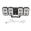 3D LED Desktop-Uhr dimmbar mit Wecker, Datum, Temperatur 1