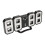 3D LED Desktop-Uhr dimmbar mit Wecker, Datum, Temperatur 2