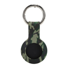 (Camouflage Gray) Silikon-Schutzhülle mit Schlüsselanhänger für iPhone Tarngrün