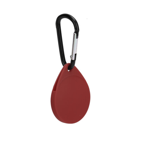 (Red) Silikonhülle mit Karabiner für iPhone, Weinrot