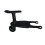 Two-in-one Trolley Auxiliary Pedal Twin Stroller Black 5