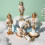 Wooden nutcracker puppet Christmas tree pendant yellow 13cm 3