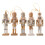Wooden nutcracker puppet Christmas tree pendant yellow 13cm 5