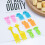 Cute cartoon fruit fork plastic mini reusable giraffe 2