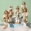 Wooden nutcracker puppet Christmas tree pendant yellow 13cm 2