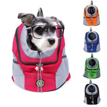 Haustier-Rucksack atmungsaktiv Katze Hund schwarz M