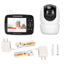 (US Plug) 3.5in Baby Monitor Multi Angle 2 Way Night View HD US Plug