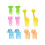 Cartoon fruit fork plastic cute children's mini decoration elephant 4