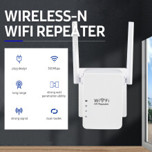 WiFi Repeater AP Range Extender 300Mbps Dual Antennas EU Plug
