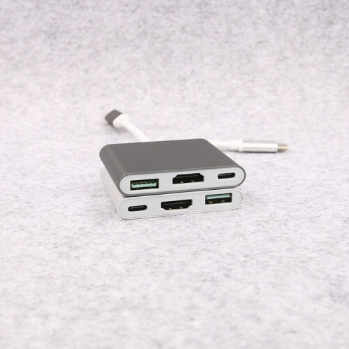 Typ-C-auf-HDMI-4K-Adapter USB-HD-Dockingstation schwarz 2
