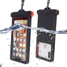 Wasserdichte Handyhülle für Unterwasser TPU Schwarz