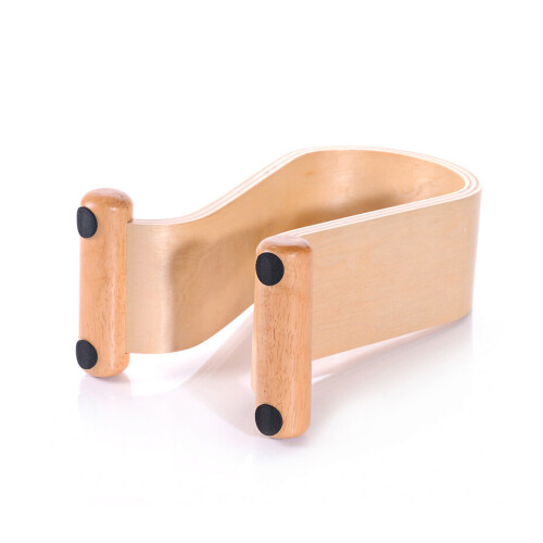 Holz-Headset-Ständer aus Birke, Weiß 2
