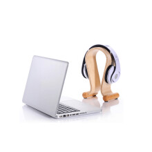 Holz-Headset-Ständer aus Birke, Weiß