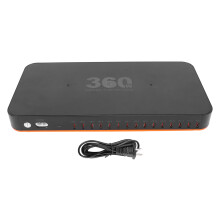 (US Plug) 15-Port PD3.0/2.0 360W Desktop-Ladegerät US-Stecker