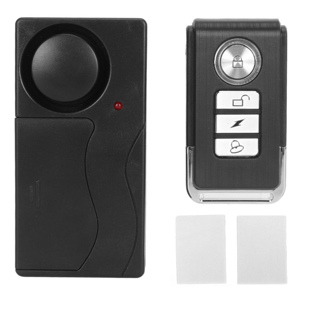 Wireless Vibration Alarm 108Db 4 Modes Remote Control For Bike Car 609610535836