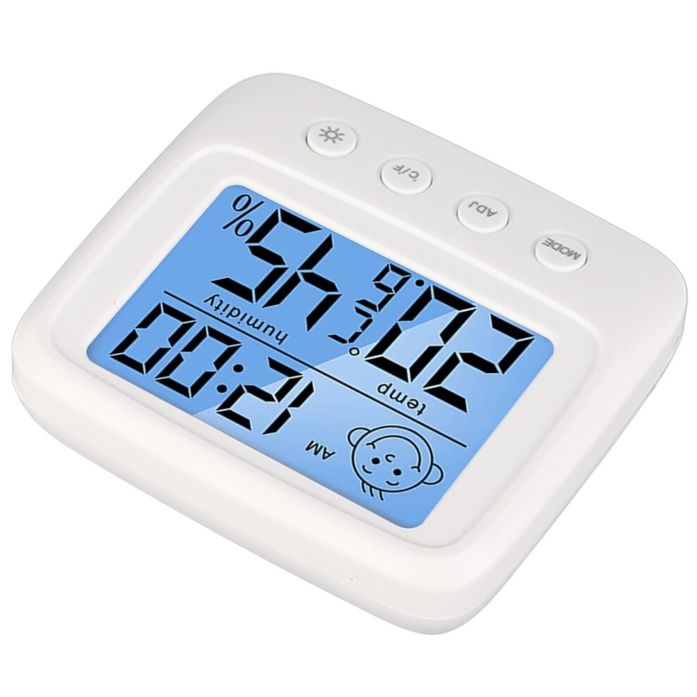 Digital Alarm Clock Temperature Humidity Backlight Time Display