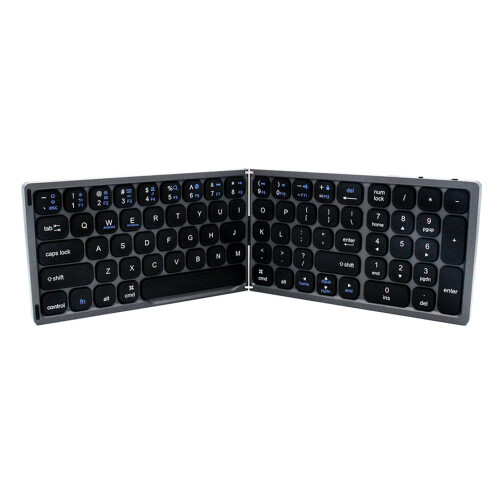 Faltbare BT-Wireless-Tastatur, portabel Grau 2