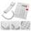 Desktop Battery-free Landline Phone with Caller ID White(US) 2