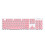 T-WOLF TF770 2.4G Wireless Keyboard Mouse Combo Punk Round Keycap Pink 4