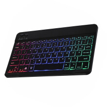 10-Zoll Wireless BT-Tastatur Ultra-dünn 3-System Schwarz