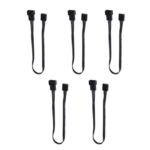 5x 4-Pin Lüfter Stromverlängerungskabel PWM PC