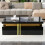 NECHE Modern black rectangular coffee table 6