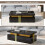NECHE Modern black rectangular coffee table 7