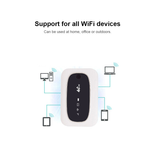 4G LTE CAT4 150M Unlocked WLAN Hotspot Weiß 2