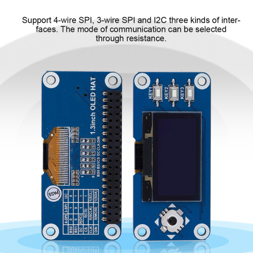 1,3 Zoll OLED Display HAT für Raspberry Pi 2