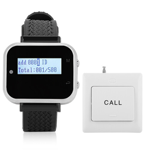 1Pcs Wrist Watch Receiver Smart Call Button 10Pcs Pager 2