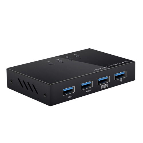 AIMOS AM-404K USB Switcher 4 Ports Keyboard Mouse Controller Black 2