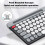 Dual-mode Wireless Keyboard Mouse 2.4G BT5.0 Rechargeable 4