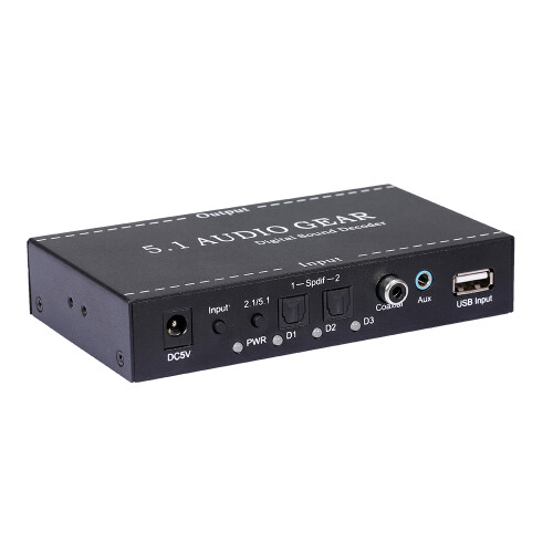 NK-A6L 5.1 Audio Decoder 3.5mm Dolby AC-3 DTS 2