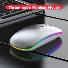 Wireless Optical Mouse 2.4G+BT3.0+BT5.2 3-mode Ergonomic Mute 500mAh