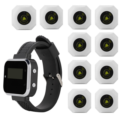 Wireless Caregiver Pager System 1 Watch 10 Buttons 1