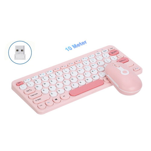 Wireless Keyboard Mouse Combo 2.4G Ergonomic Silent for PC Laptop