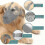(M,Gray)Dog Muzzle With Adjustable Straps, Soft Mesh Covered Muzzles For Small Medium Large Dogs Tw 2